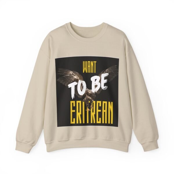 Want to be Eritrean™ Crown Neck Sweatshirt - Image 5